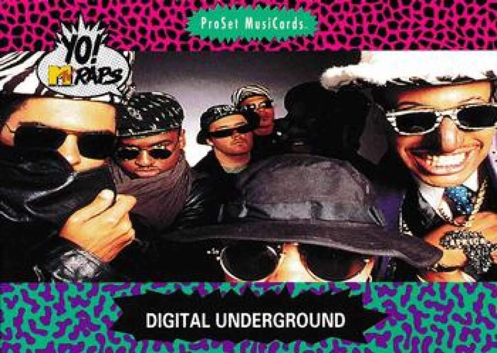 当時物 91年製 YO MTV RAPS オフィシャル ビンテージ パーカー 1991 Pro Set Yo MTV Raps NonSport #17 Digital Underground Official